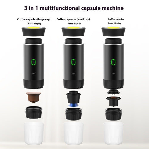 Dark Press — Portable Espresso Machine 3-in-1 | USB-C Self-Heating
