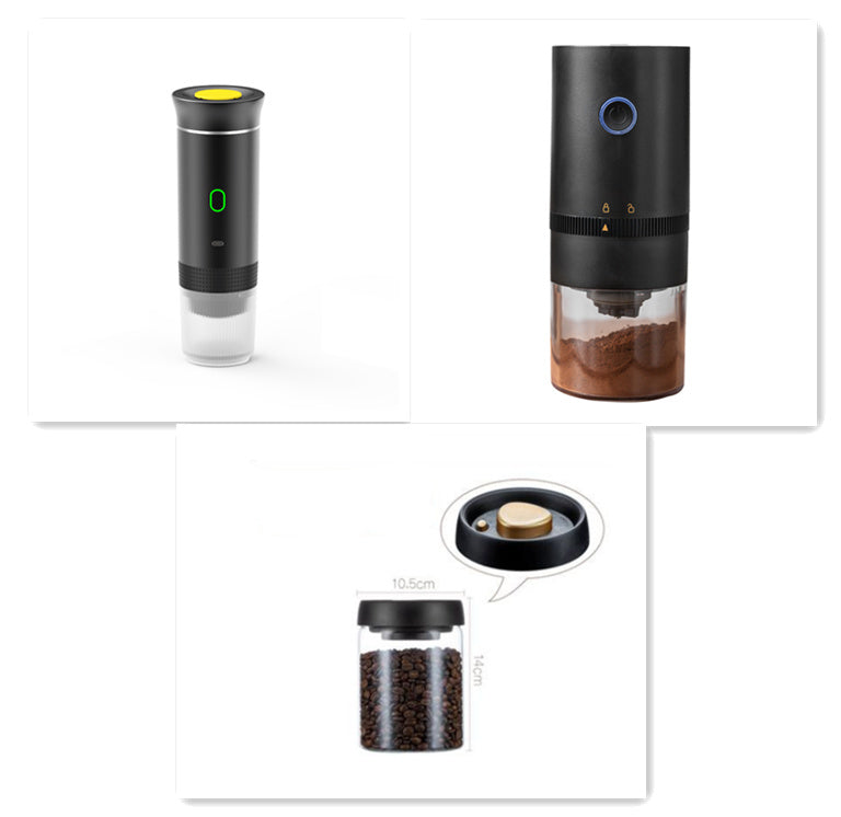 Dark Press — Portable Espresso Machine 3-in-1 | USB-C Self-Heating